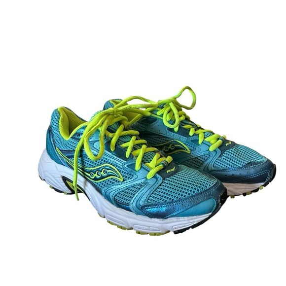 Saucony Women's Size 7.5 Blue and Green Running Shoes - Picture 1 of 10